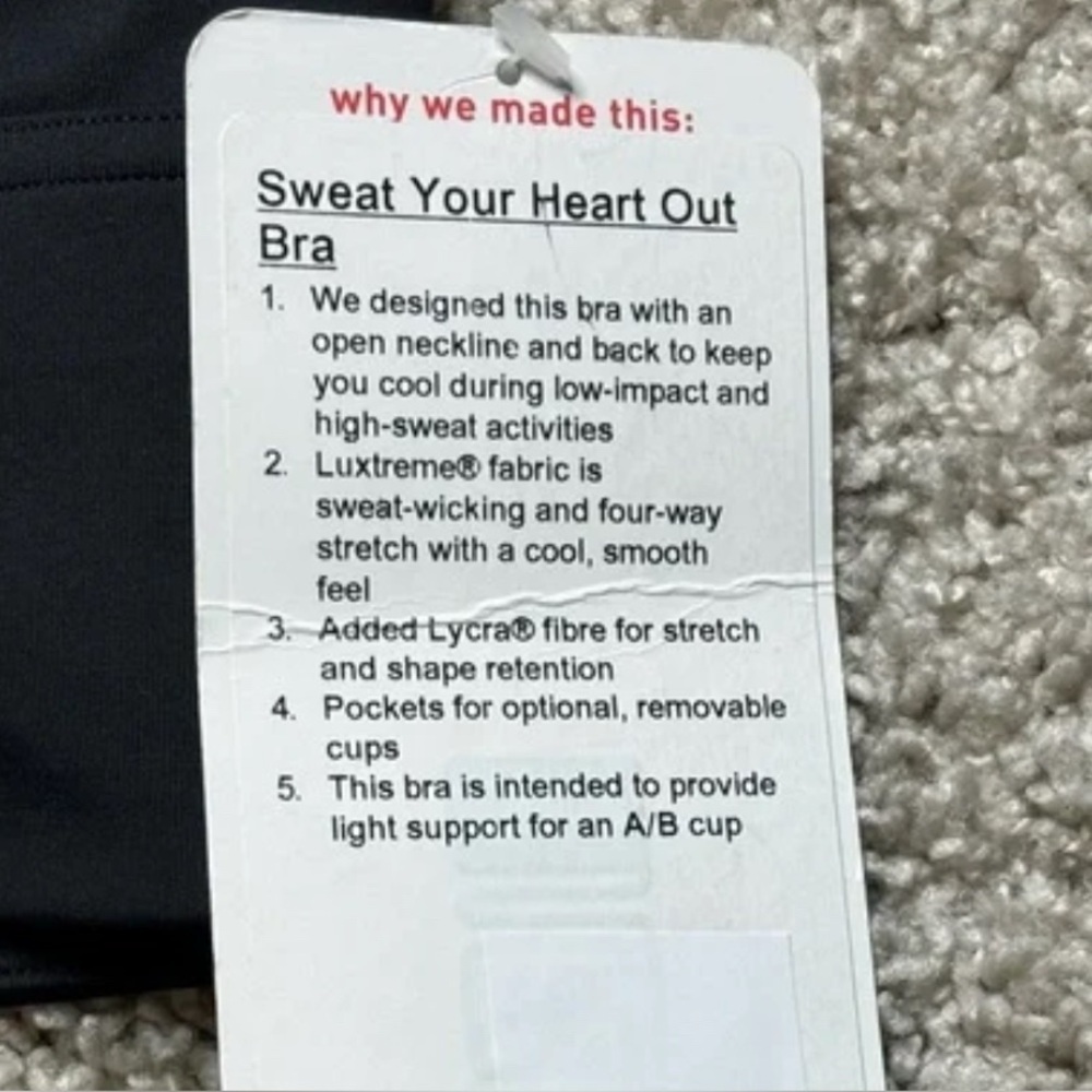 lululemon athletica Black Sports Bra - Picture 4 of 4
